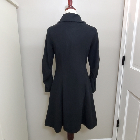 Gorgeous Long Black Dressy Coat NWT - Picture 3 of 12